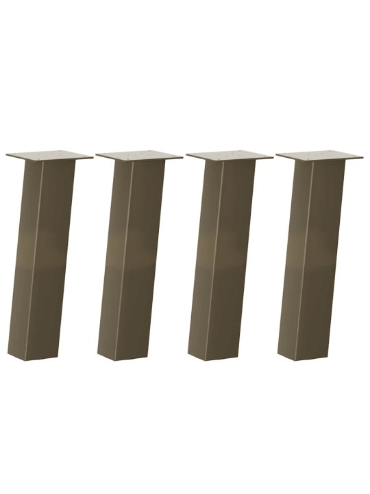 Nohy konferenčního stolku 4 ks přírodní ocel 42 cm ocel