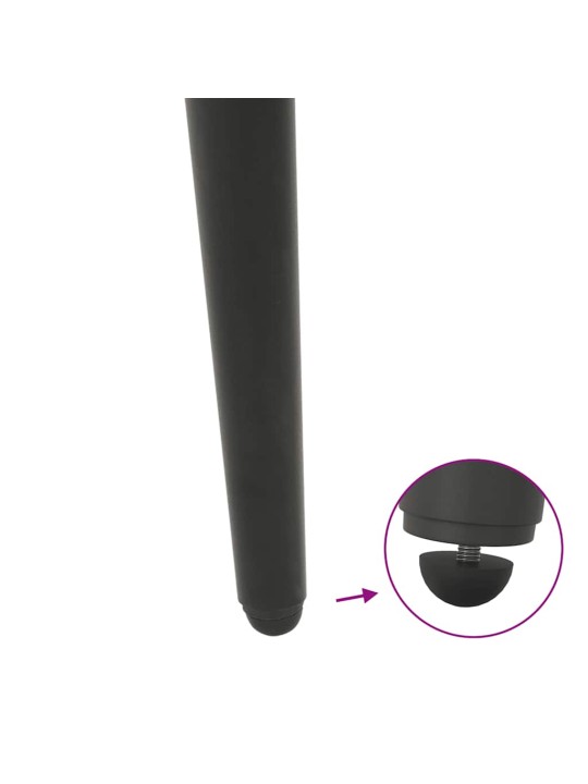 Nohy konferenčního stolku kuželového tvaru 4 ks antracitové 30-31 cm ocelové