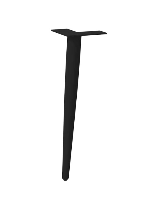 Nohy konferenčního stolku kuželového tvaru 4 ks černé 42-43 cm ocelové