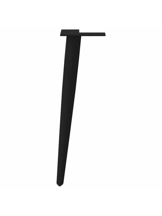 Nohy konferenčního stolku kuželového tvaru 4 ks černé 42-43 cm ocelové