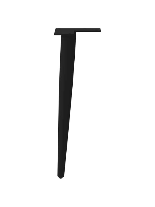 Nohy konferenčního stolku kuželového tvaru 4 ks černé 42-43 cm ocelové