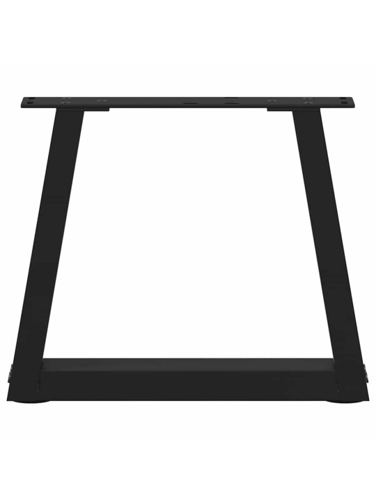 Nohy konferenčního stolku ve tvaru v, 2 ks, černé, 30 x (30-31,3) cm, ocel