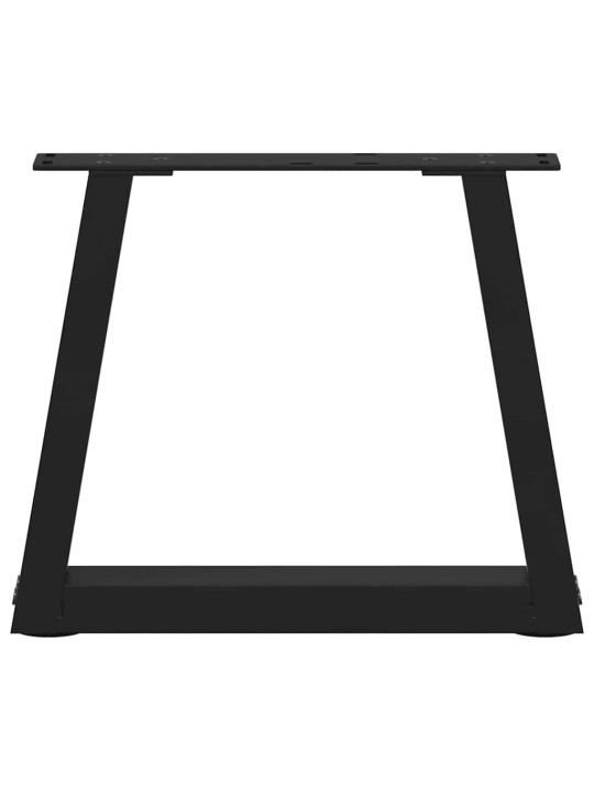 Nohy konferenčního stolku ve tvaru v, 2 ks, černé, 40 x (30-31,3) cm, ocel
