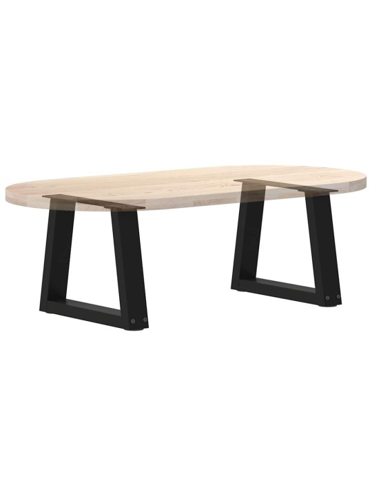 Nohy konferenčního stolku ve tvaru v, 2 ks, černé, 40 x (30-31,3) cm, ocel