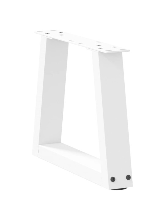 Nohy konferenčního stolku ve tvaru v, 2 ks, bílé, 40 x (30-31,3) cm, ocel