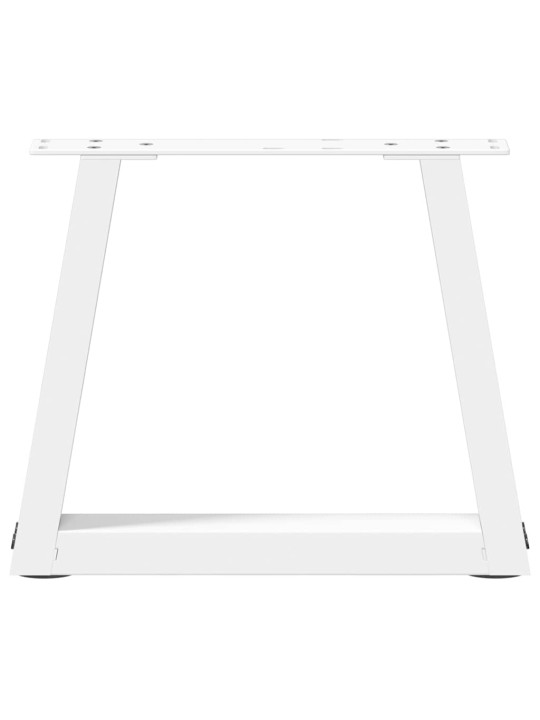 Nohy konferenčního stolku ve tvaru v, 2 ks, bílé, 40 x (30-31,3) cm, ocel