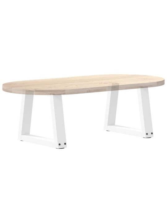 Nohy konferenčního stolku ve tvaru v, 2 ks, bílé, 40 x (30-31,3) cm, ocel