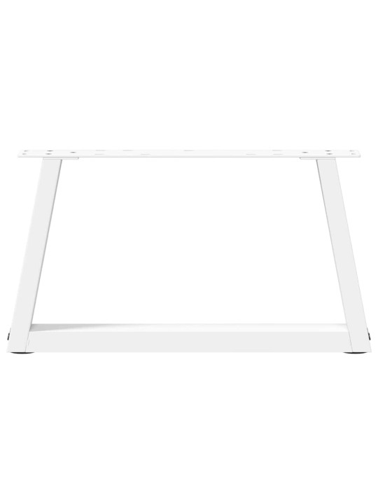Nohy konferenčního stolku ve tvaru v, 2 ks, bílé, 50 x (30-31,3) cm, ocel