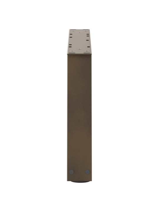 Nohy konferenčního stolku ve tvaru v, 2 ks, přírodní ocel, 50 x (30-31,3) cm, ocel