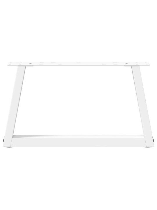 Nohy konferenčního stolku ve tvaru v, 2 ks, bílé, 70 x (30-31,3) cm, ocel