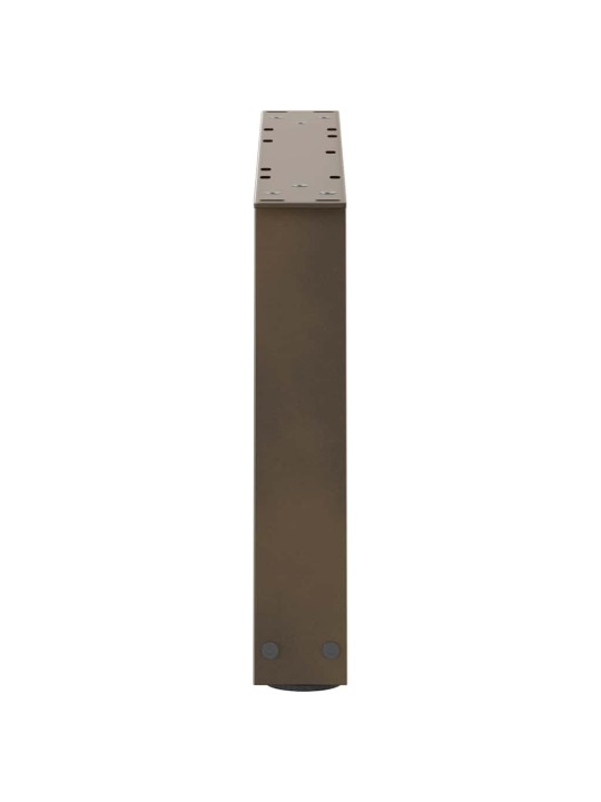 Nohy konferenčního stolku ve tvaru v, 2 ks, přírodní ocel, 70 x (30-31,3) cm, ocel