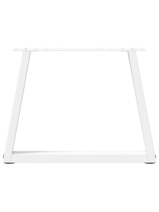 Nohy konferenčního stolku ve tvaru v, 2 ks, bílé, 60 x (42-43,3) cm, ocel