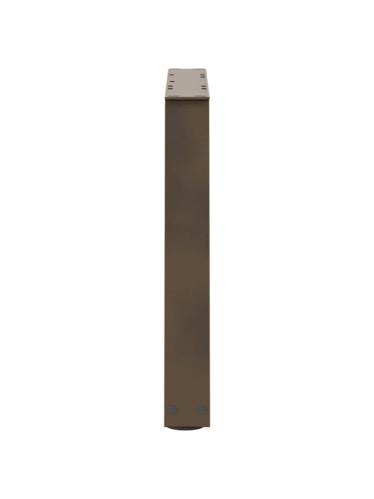 Nohy konferenčního stolku ve tvaru v, 2 ks, přírodní ocel, 60 x (42-43,3) cm, ocel