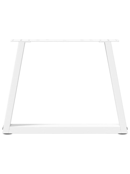 Nohy konferenčního stolku ve tvaru v, 2 ks, bílé, 70 x (42-43,3) cm, ocel