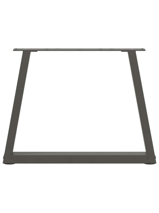 Nohy konferenčního stolku ve tvaru v 2 ks antracitové 70 x (42-43,3) cm ocelové