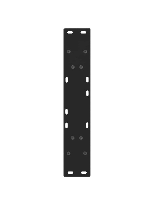 Nohy k jídelnímu stolu ve tvaru V, 2 ks, černé, 50 x (72-73) cm, ocel