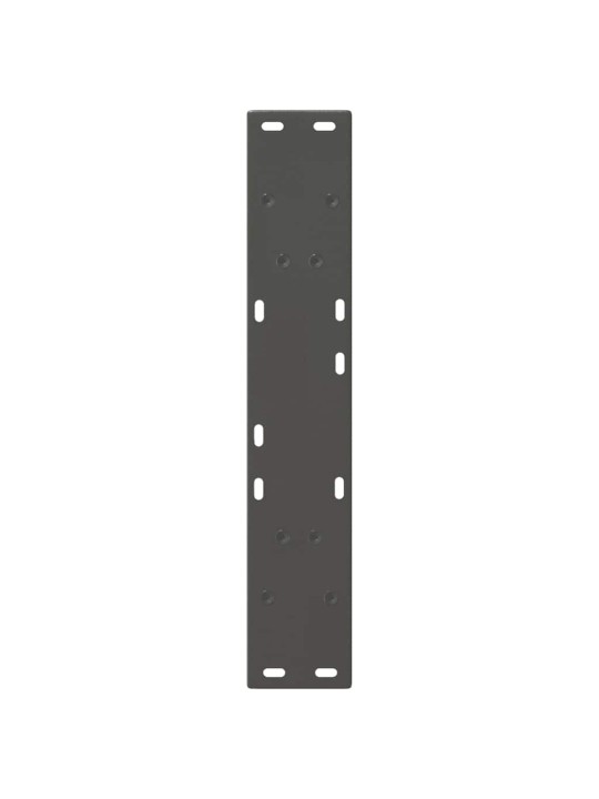 Nohy k jídelnímu stolu ve tvaru v, 2 ks, antracitové, 50 x (72-73) cm, ocel