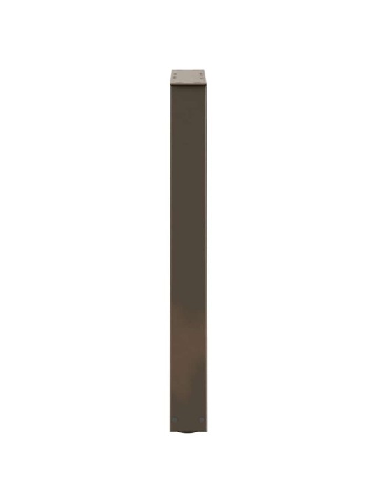 Nohy k jídelnímu stolu ve tvaru v, 2 ks, přírodní ocel, 50 x (72-73,3) cm, ocel