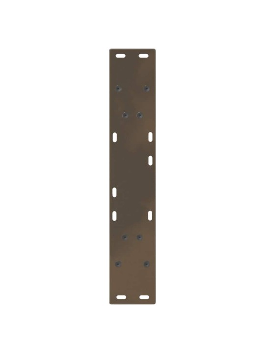 Nohy k jídelnímu stolu ve tvaru v, 2 ks, přírodní ocel, 50 x (72-73,3) cm, ocel