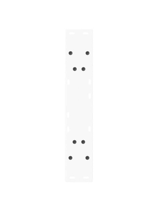 Nohy k jídelnímu stolu ve tvaru v, 2 ks, bílé, 60 x (72-73) cm, ocel