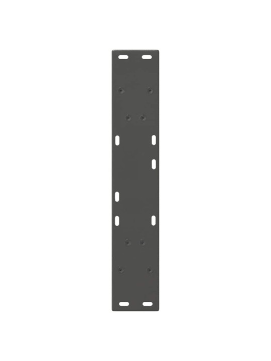 Nohy k jídelnímu stolu ve tvaru v, 2 ks, antracitové, 60 x (72-73) cm, ocel