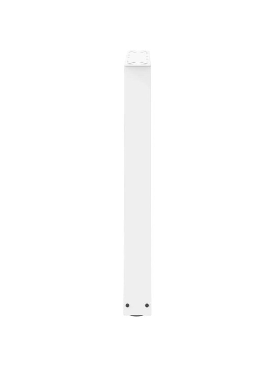 Nohy k jídelnímu stolu ve tvaru v, 2 ks, bílé, 70 x (72-73,3) cm, ocel