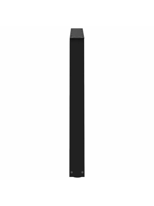 Nohy k jídelnímu stolu ve tvaru v, 2 ks, černé, 90 x (72-73,3) cm, ocel