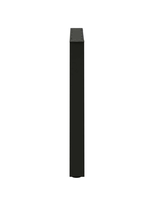Nohy k jídelnímu stolu ve tvaru v, 3 ks, černé, 70 x (72-73,3) cm, ocel
