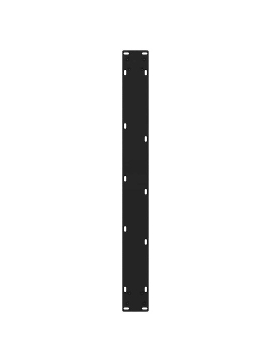 Nohy k jídelnímu stolu ve tvaru v, 3 ks, černé, 70 x (72-73,3) cm, ocel