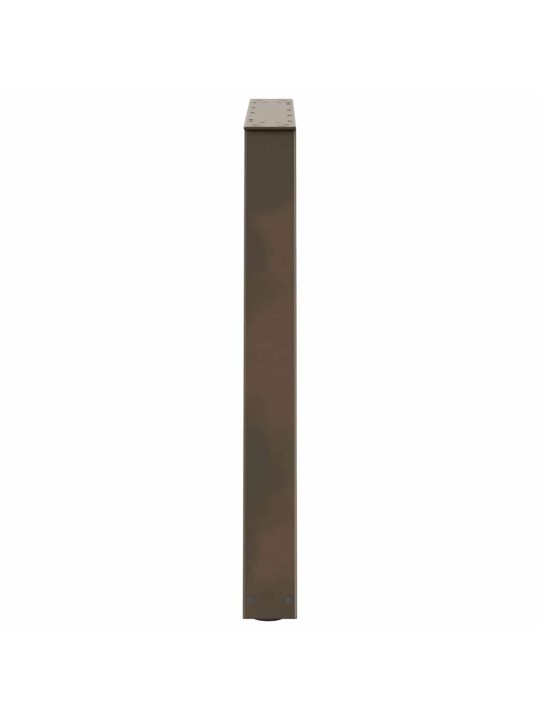 Nohy k jídelnímu stolu ve tvaru v, 3 ks, přírodní ocel, 70 x (72-73,3) cm, ocel