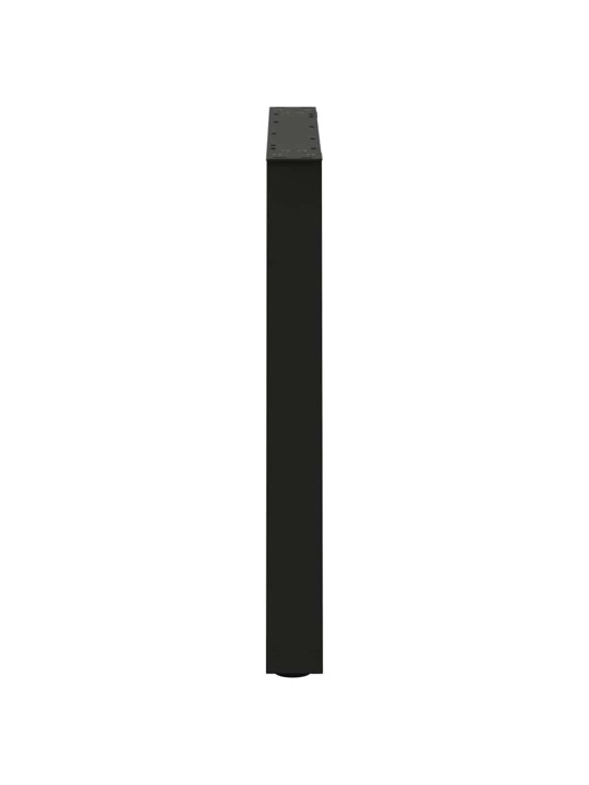 Nohy k jídelnímu stolu ve tvaru v, 3 ks, černé, 80 x (72-73,3) cm, ocel