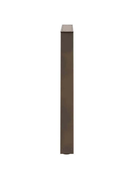 Nohy k jídelnímu stolu ve tvaru v, 3 ks, přírodní ocel, 80 x (72-73,3) cm, ocel