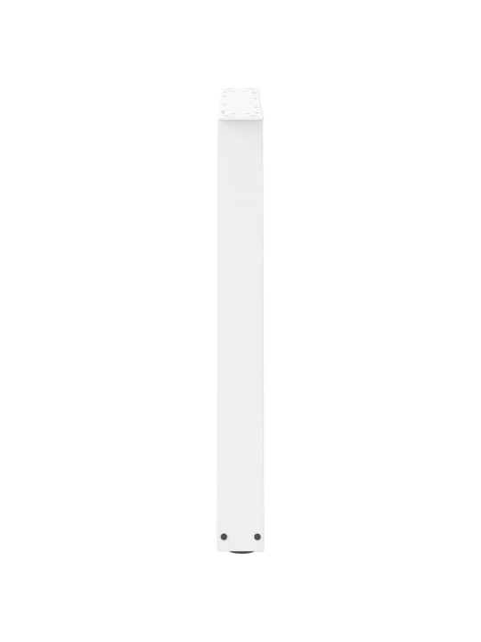 Nohy k jídelnímu stolu ve tvaru v, 3 ks, bílé, 90 x (72-73,3) cm, ocel