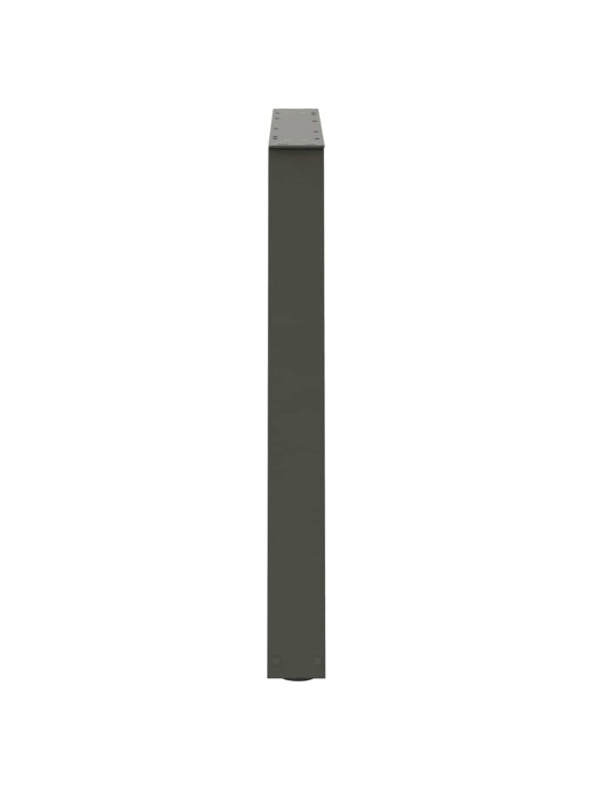 Nohy k jídelnímu stolu ve tvaru v, 3 ks, antracitové, 100 x (72-73,3) cm, ocel