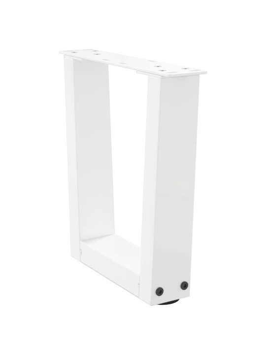 Nohy konferenčního stolku ve tvaru v, 2 ks, bílé, 40 x (30-31,3) cm, ocel