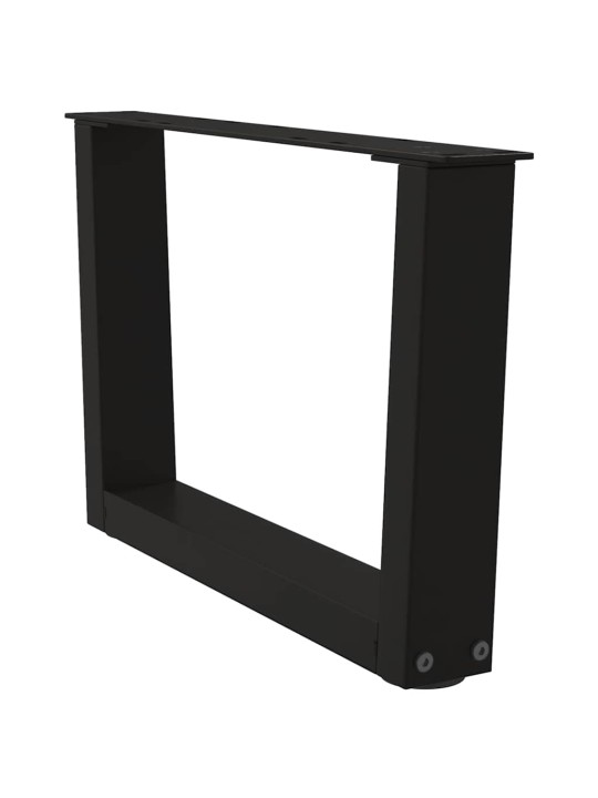 Nohy konferenčního stolku ve tvaru v, 2 ks, černé, 50 x (30-31,3) cm, ocel