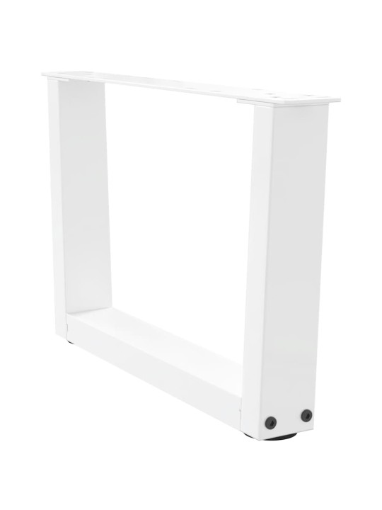 Nohy konferenčního stolku ve tvaru v, 2 ks, bílé, 50 x (30-31,3) cm, ocel
