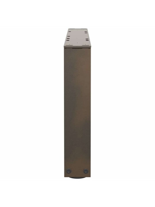 Nohy konferenčního stolku ve tvaru v, 2 ks, přírodní ocel, 60 x (30-31,3) cm, ocel