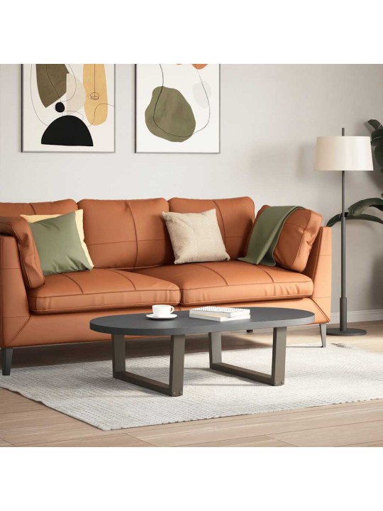 Nohy konferenčního stolku ve tvaru v, 2 ks, přírodní ocel, 70 x (30-31,3) cm, ocel