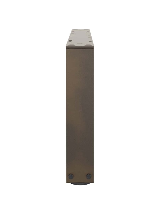 Nohy konferenčního stolku ve tvaru v, 2 ks, přírodní ocel, 70 x (30-31,3) cm, ocel