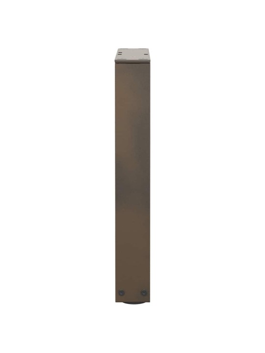 Nohy konferenčního stolku ve tvaru v, 2 ks, přírodní ocel, 28 x (42-43,3) cm, ocel
