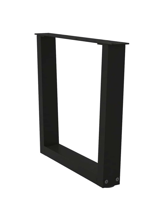 Nohy konferenčního stolku ve tvaru v, 2 ks, černé, 60 x (42-43,3) cm, ocel