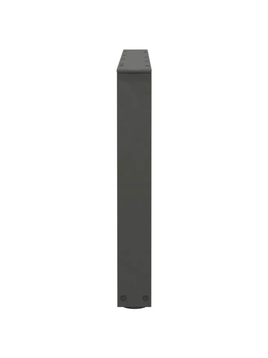 Nohy konferenčního stolku ve tvaru v 2 ks antracitové 70 x (42-43,3) cm ocelové