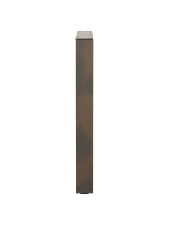 Nohy k jídelnímu stolu ve tvaru v, 2 ks, přírodní ocel, 60 x (72-73,3) cm, ocel