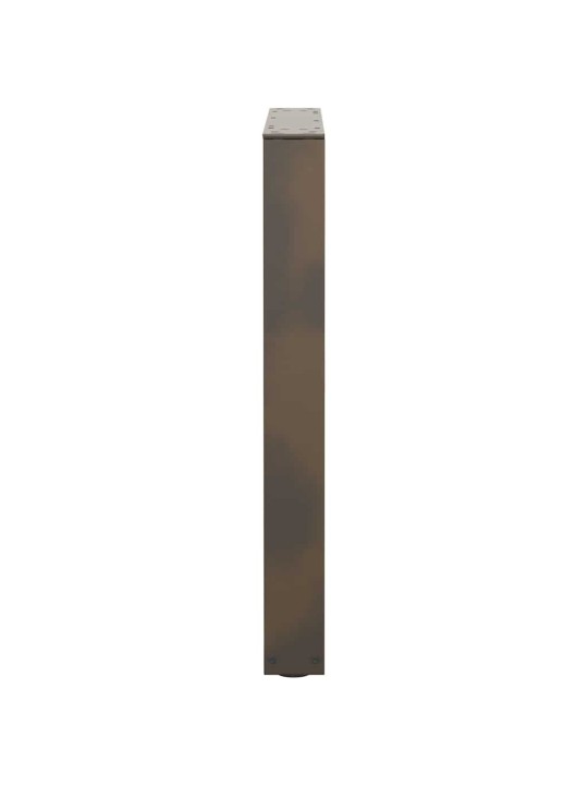 Nohy k jídelnímu stolu ve tvaru v, 2 ks, přírodní ocel, 70 x (72-73,3) cm, ocel