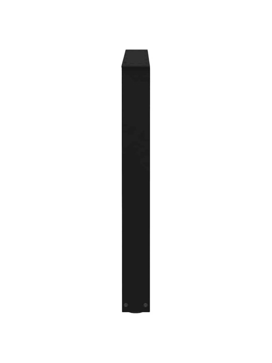 Nohy k jídelnímu stolu ve tvaru v, 2 ks, černé, 80 x (72-73,3) cm, ocel