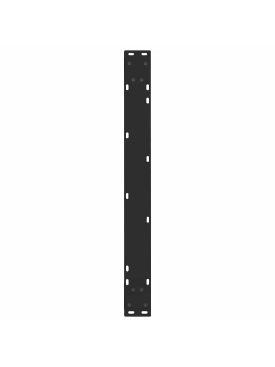 Nohy k jídelnímu stolu ve tvaru v, 2 ks, černé, 80 x (72-73,3) cm, ocel