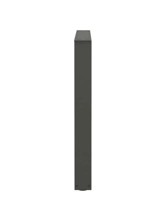 Nohy k jídelnímu stolu ve tvaru v, 2 ks, antracitové, 80 x (72-73,3) cm, ocel