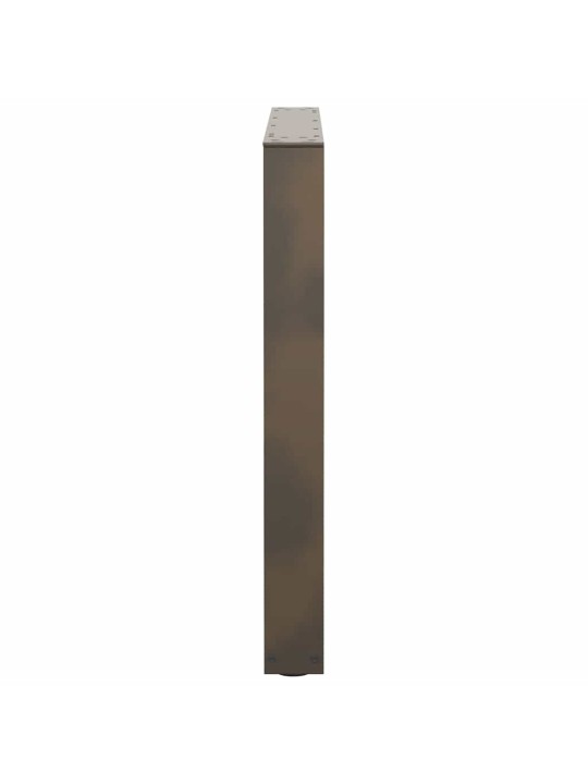 Nohy k jídelnímu stolu ve tvaru v, 2 ks, přírodní ocel, 80 x (72-73,3) cm, ocel