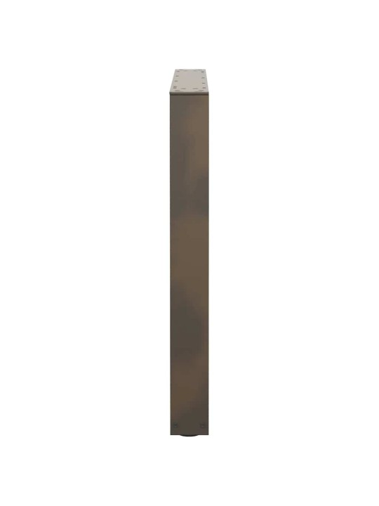 Nohy k jídelnímu stolu ve tvaru v, 2 ks, přírodní ocel, 90 x (72-73,3) cm, ocel